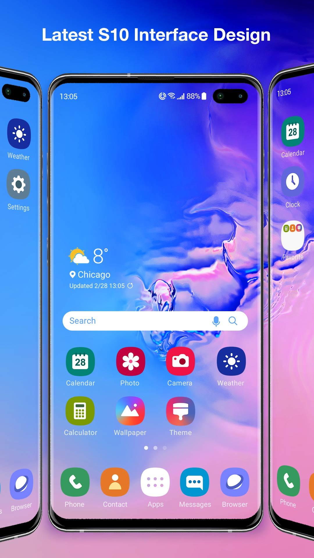 Galaxy S10 Launcher for Samsung PC