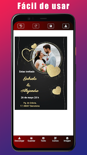 Tarjeta de Invitación de Boda