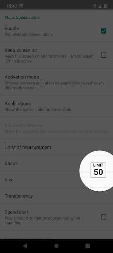 Maps Speed Limits & Alerts PC