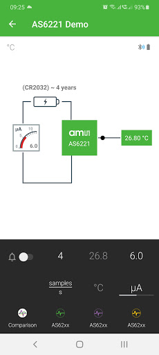 ams AS62xx Temperature Sensor PC版