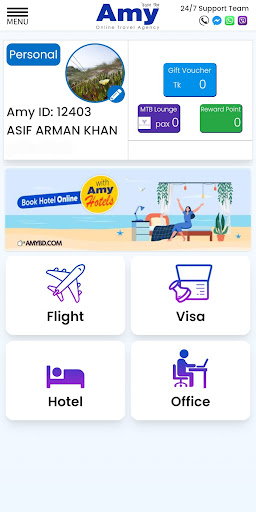 Amy - Online Travel Agency PC