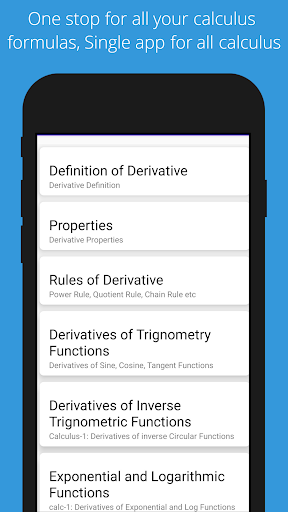 Calculus Formulas PC