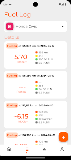 Fuel Log - Mileage And Service পিসি