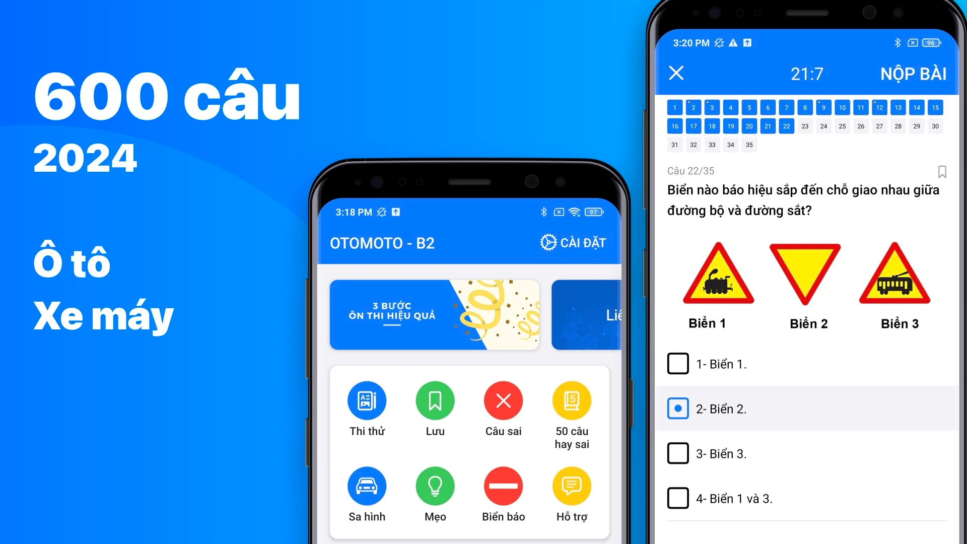 Ôn Thi GPLX 600 Câu OTOMOTO PC