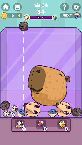 Capy Merge: Animal Drop Puzzle