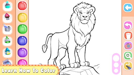 Animals Coloring Book Glitter PC