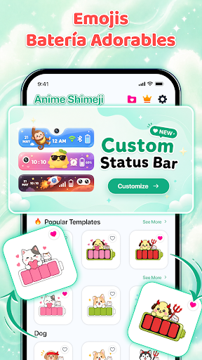 Emojis Batería & Shimeji Anime