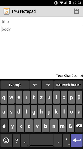 German for AnySoftKeyboard para PC