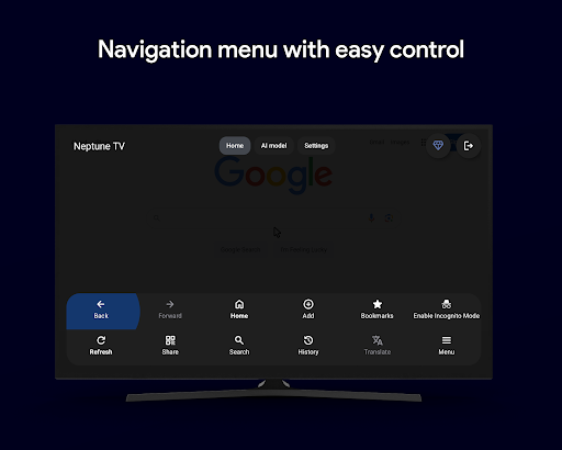 AI-powered Neptune Browser TV PC