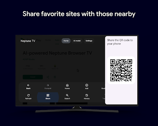 AI-powered Neptune Browser TV PC