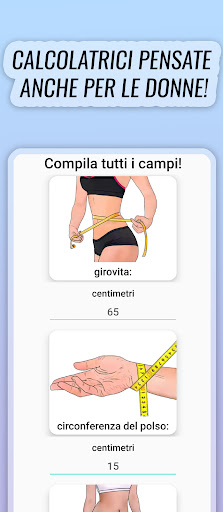 % Di grasso, muscoli, calorie PC