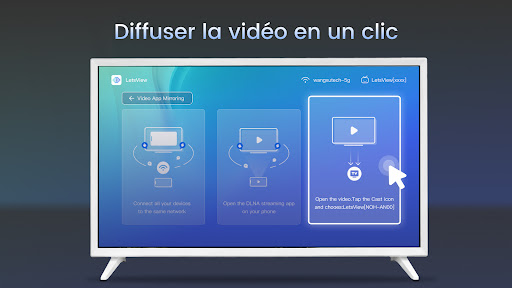 Letsview TV : diffuser l'écran PC