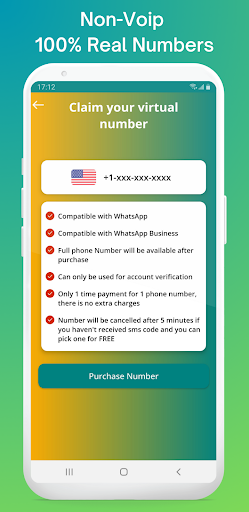 komputer Virtual Number for WhatsApp