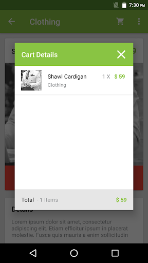 Shopper App - Material UI Temp PC