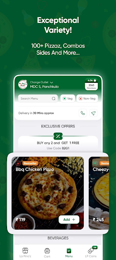 La Pino'z - Order Pizza Online پی سی