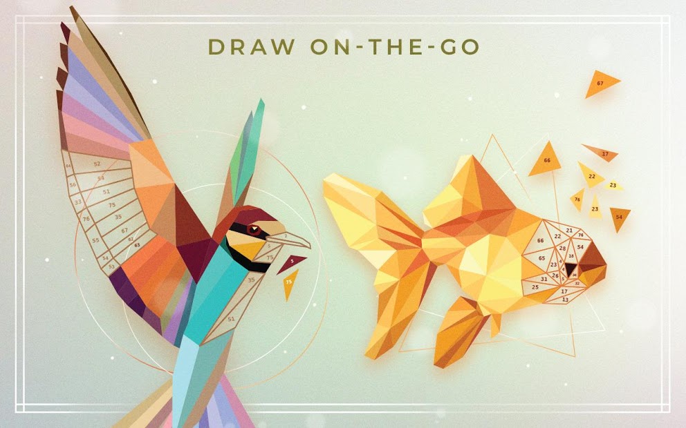 UNICORN أشكال مضلعة | لعبة فنون وألغاز الحاسوب