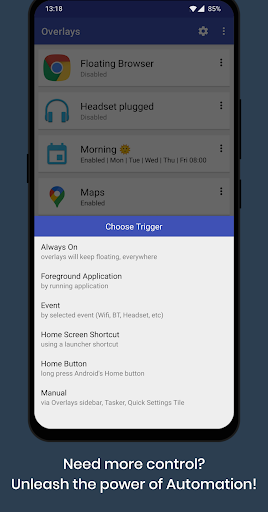 Overlays - Floating Launcher