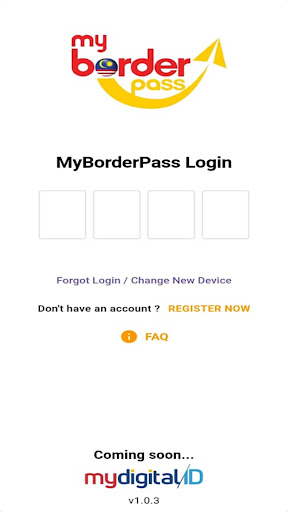 komputer MyBorderPass