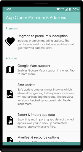 App Cloner Premium & Add-ons