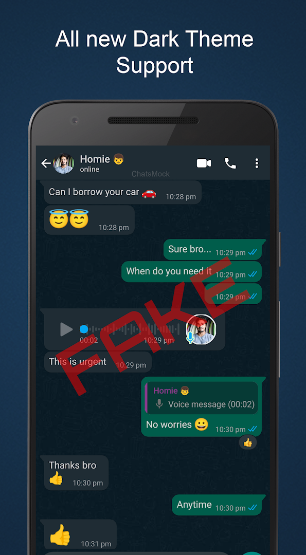 Fake Chat Maker - WhatsMock Prank chat PC
