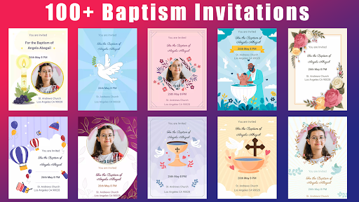 komputer Baptism Communion Invitation