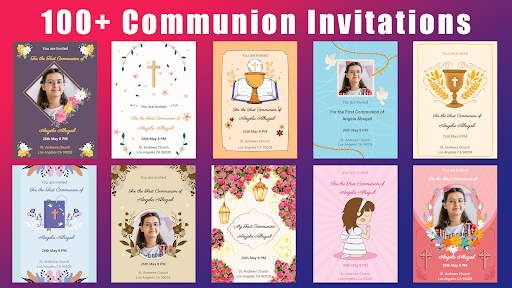 komputer Baptism Communion Invitation