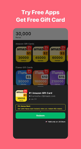 AppNana: Gift Cards Rewards পিসি