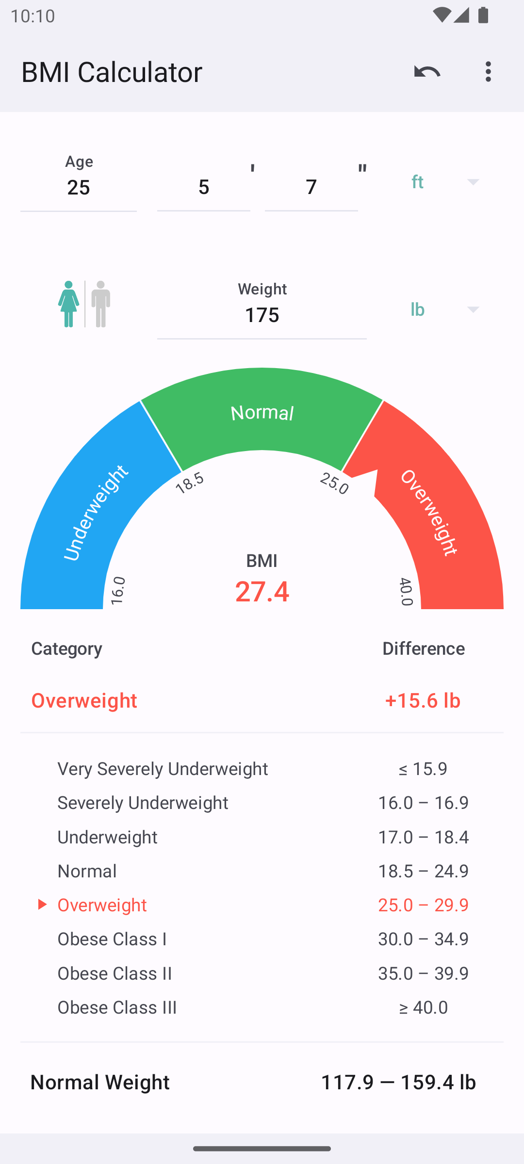 BMI Calculator PC
