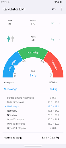 Kalkulator BMI