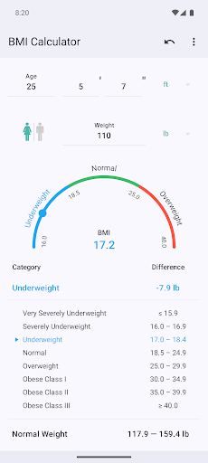 BMI Calculator