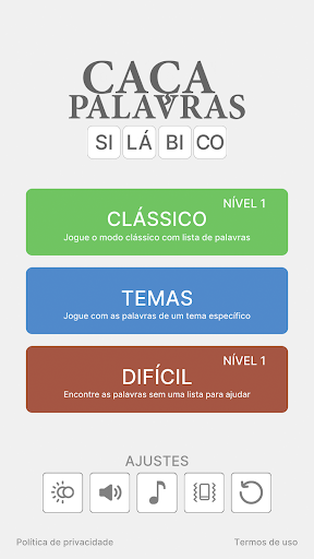 Caça-Palavras Silábico