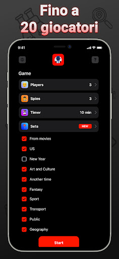 Spia Gioco da tavolo per feste PC