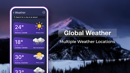 Wetter-Widgets:Live-Vorhersage PC