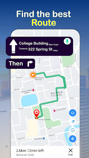 komputer GPS Navigation Earth Map View