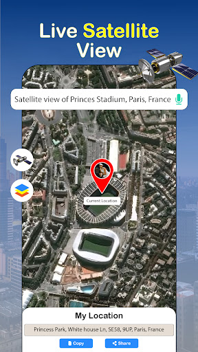 komputer GPS Navigation Earth Map View