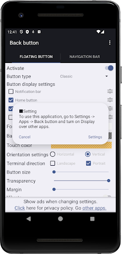 Back Button