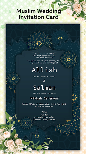 Muslim Wedding Card Maker 2024