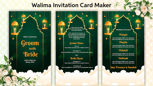 Muslim Wedding Card Maker 2024 پی سی