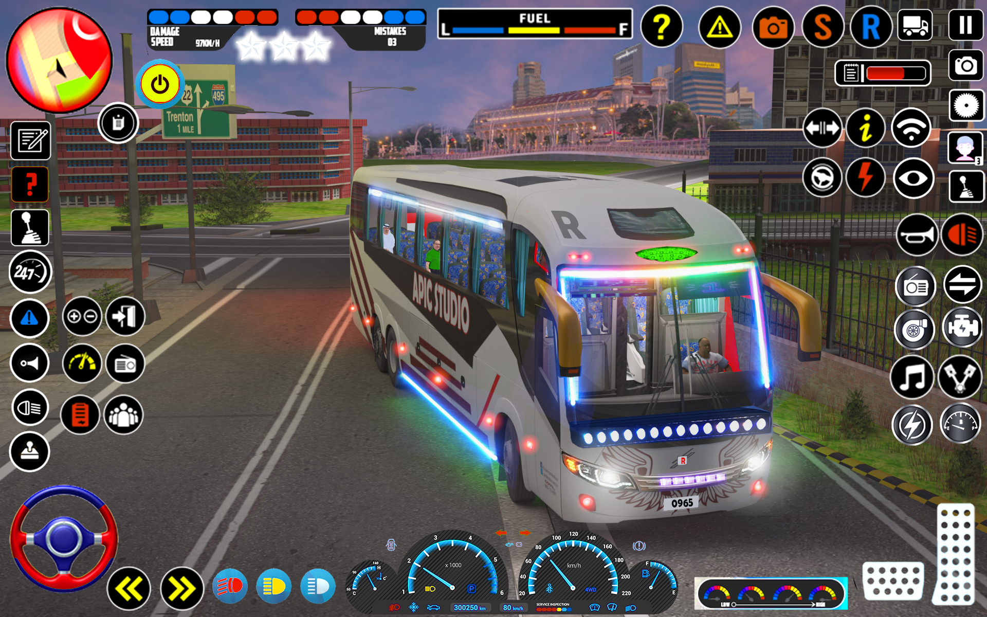 Download City Coach Bus Driving Sim 3D on PC with MEmu