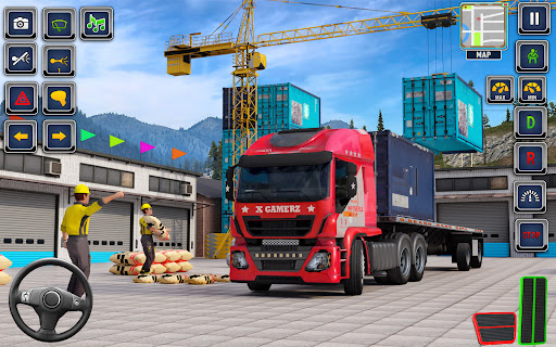 US Truck Driving Transport 3D