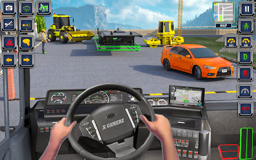 US Truck Driving Transport 3D