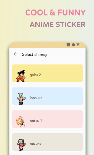 Anime Shimeji - Cool Sticker A