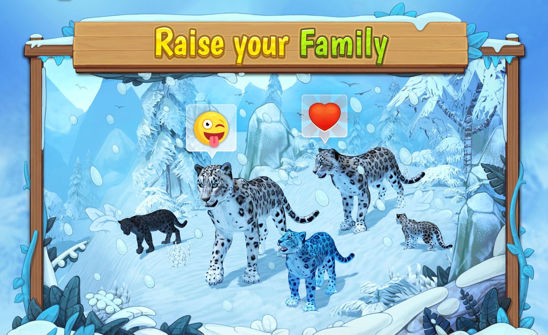 Snow Leopard Family Sim Online PC