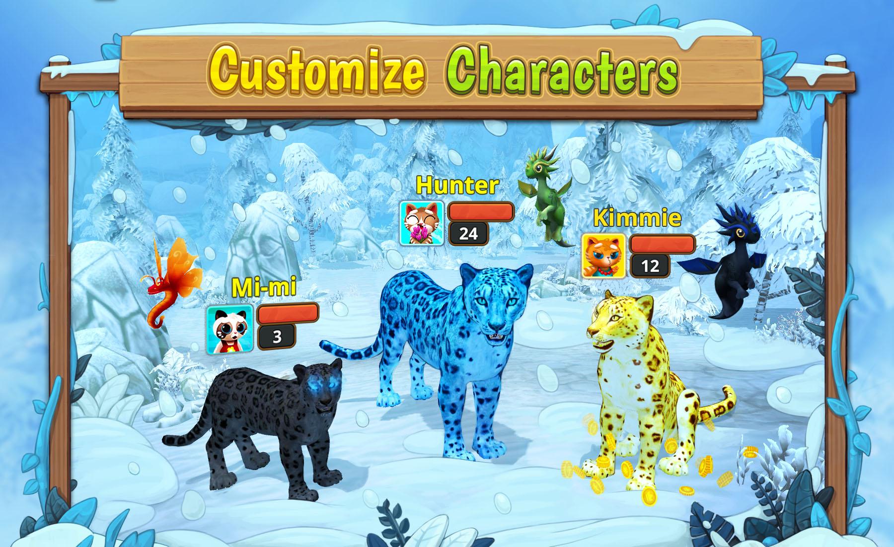 Snow Leopard Family Sim Online PC