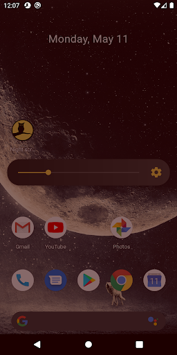 Modo noturno de tela para PC