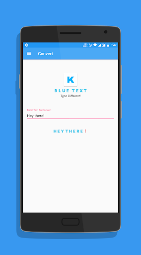 Blue Text - Keyboard + Convert para PC