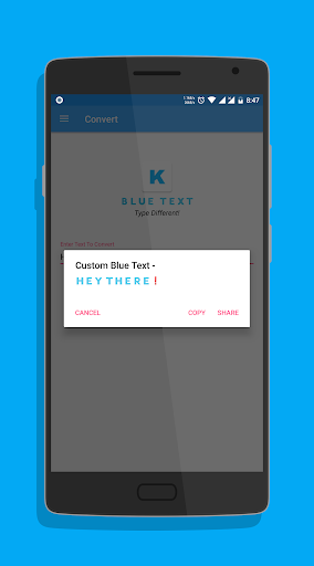 Blue Text - Keyboard + Convert para PC