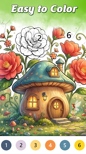 Whimsical House Coloring Book PC