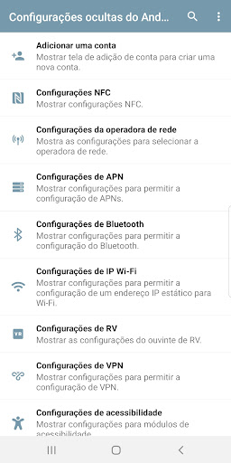 Atalho de configurações para PC