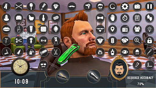 Barber Shop Hair Cutting Games